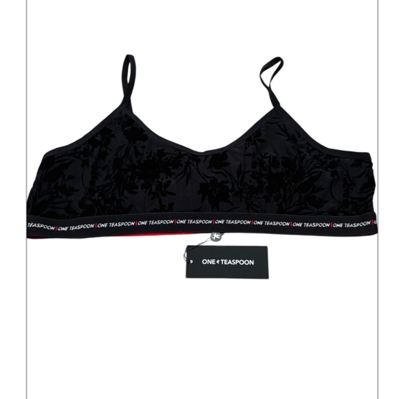 One Teaspoon Other - One Teaspoon Mesh Black Bandeau Bralette NWT